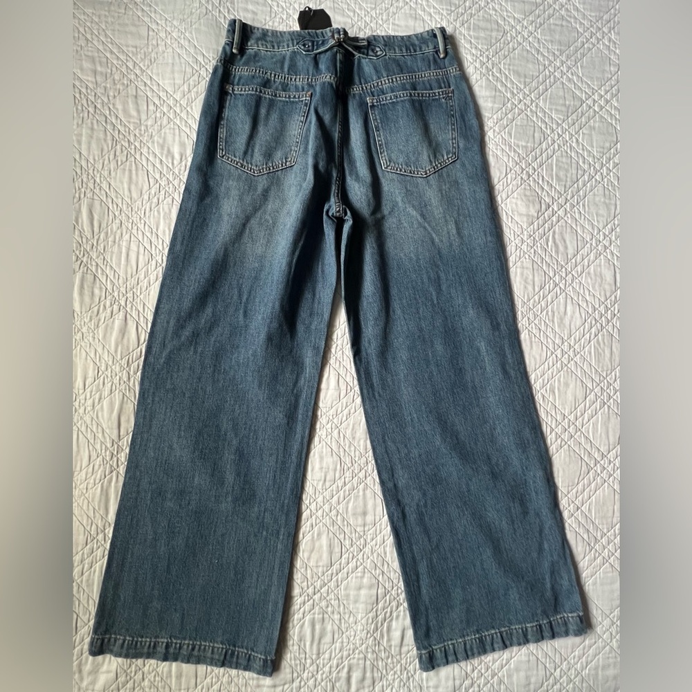 💙 Current/Elliott “The Postman” Wide Leg Jeans – Lancaster Wash Size 30 | NWT - Picture 4 of 13